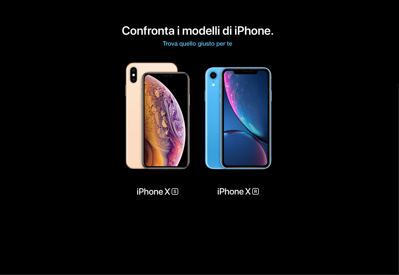 Confronta i modelli di iPhone